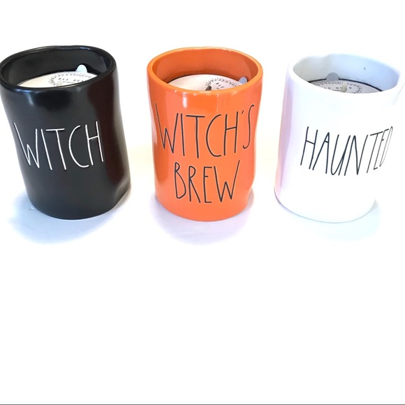 Rae Dunn Other - Rae Dunn Halloween Candles Set Of 3 Witch Haunted